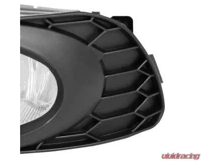 Spec-D H11 Fog Lights Kit (Chrome Housing/Clear Lens) Honda Civic 2012 - LF-CV124OEM-HZ