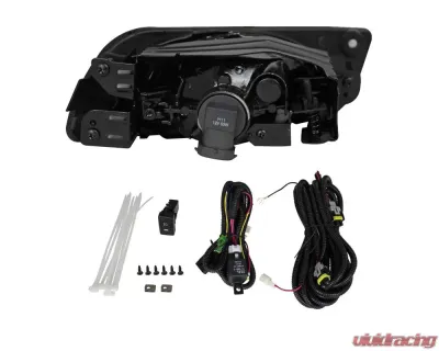 Spec-D H11 Fog Lights Kit (Chrome Housing/Clear Lens) Honda Civic 2012 - LF-CV124OEM-HZ