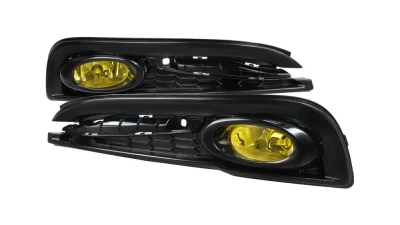 Spec-D H11 Fog Lights Kit (Chrome Housing/Yellow Lens) Honda Civic 2013-2015                                     - LF-CV134AMOEM-HZ - Image 4
