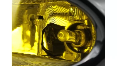 Spec-D H11 Fog Lights Kit (Chrome Housing/Yellow Lens) Honda Civic 2013-2015                                     - LF-CV134AMOEM-HZ - Image 2