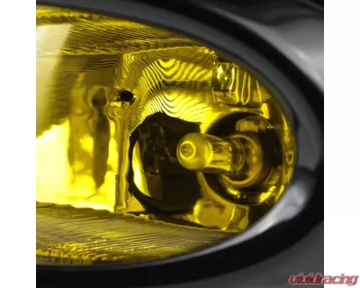 Spec-D H11 Fog Lights Kit (Chrome Housing/Yellow Lens) Honda Civic 2013-2015 - LF-CV134AMOEM-HZ