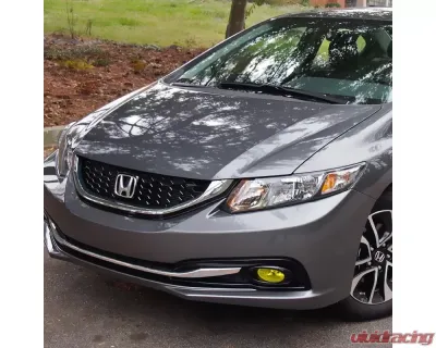 Spec-D H11 Fog Lights Kit (Chrome Housing/Yellow Lens) Honda Civic 2013-2015 - LF-CV134AMOEM-HZ