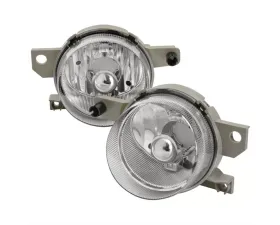 Spec-D Fog Lights (Chrome Housing/Clear Lens) Honda Civic Del Sol 1993-1997