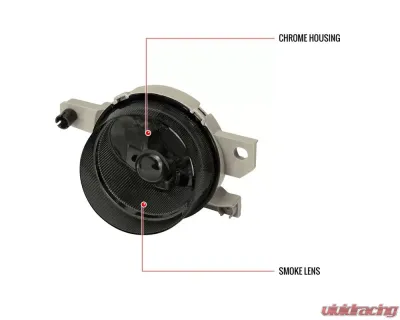 Spec-D Fog Lights (Chrome Housing/Smoked Lens) Honda Del Sol 1993-1997 - LF-DEL93GOEM-HZ