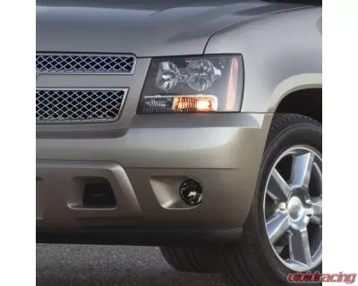 Spec-D H16 Fog Lights Kit (Chrome Housing/Smoked Lens) Chevrolet | GMC | Pontiac | Ford 2007-2014 - LF-DEN07GOEM-HZ