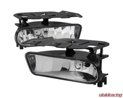 Spec-D 880 Factory Style Fog Lights (Chrome Housing/Clear Lens) Cadillac Escalade 2002-2006 - LF-ECLD02COEM-HZ