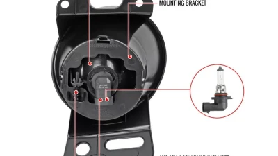 Spec-D H10 Fog Lights Kit (Chrome Housing/Clear Lens) Ford F-150 | Lincoln Mark LT 2006-2008                                     - LF-F15006COEM-HZ - Image 8