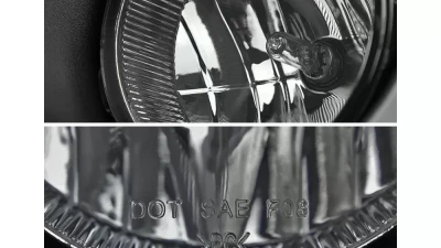 Spec-D Fog Light Bezels (Chrome Housing/Smoked Lens) Ford F-150 2011-2014                                     - LF-F15011GOEM-DL - Image 2