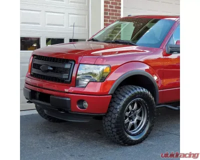 Spec-D Fog Light Bezels (Chrome Housing/Smoked Lens) Ford F-150 2011-2014 - LF-F15011GOEM-DL