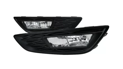 Spec-D 12V/35W H8 Fog Lights (Chrome Housing/Clear Lens) Ford Focus 2015-2017                                     - LF-FOC15COEM-DL - Image 10