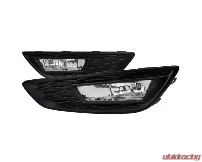 Spec-D 12V/35W H8 Fog Lights (Chrome Housing/Clear Lens) Ford Focus 2015-2017 - LF-FOC15COEM-DL