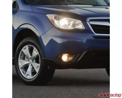 Spec-D H11 Fog Lights (Chrome Housing/Clear Lens) Subaru Forester 2014-2016 - LF-FRT14COEM-DL