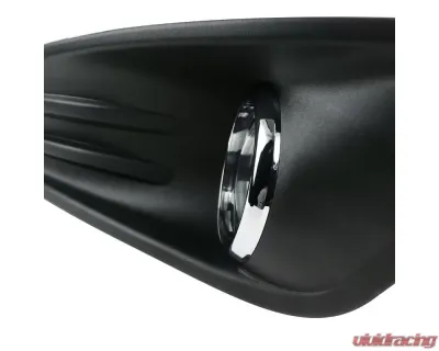 Spec-D H11 Fog Lights Kit (Chrome Housing/Clear Lens) Ford Fiesta 2014-2017 - LF-FST14COEM-HZ