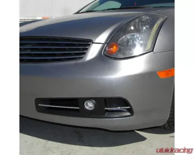 Spec-D H3 Fog Lights Kit (Chrome Housing/Clear Lens) Infiniti G35 2003-2005 - LF-G35032-RS