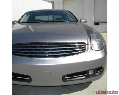 Spec-D H3 Fog Lights Kit (Chrome Housing/Clear Lens) Infiniti G35 2003-2005 - LF-G35032-RS