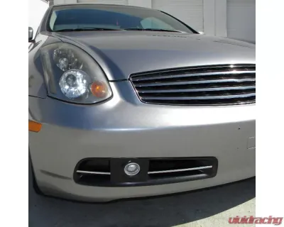 Spec-D H3 Fog Lights Kit (Chrome Housing/Clear Lens) Infiniti G35 2003-2005 - LF-G35032-RS