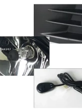 Spec-D 9006 OEM Fog Lights Kit (Chrome Housing/Clear Lens) Volkswagen Jetta | Golf 2010-2014                                     - LF-GLF10COEM-KP - Image 2