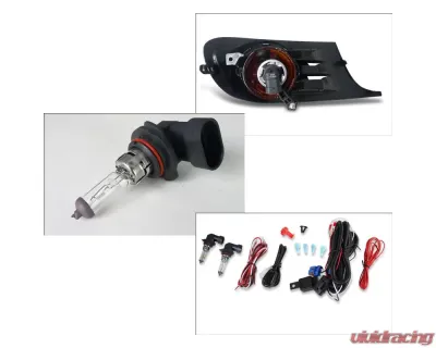 Spec-D 9006 OEM Fog Lights Kit (Chrome Housing/Clear Lens) Volkswagen Jetta | Golf 2010-2014 - LF-GLF10COEM-KP
