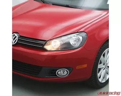 Spec-D 9006 OEM Fog Lights Kit (Chrome Housing/Clear Lens) Volkswagen Jetta | Golf 2010-2014 - LF-GLF10COEM-KP