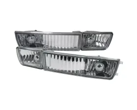 Spec-D H3 Bumper Fog Lights (Chrome Housing/Clear Lens) Volkswagen Golf  | Jetta 1993-1998