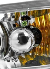 Spec-D H3 Bumper Fog Lights (Chrome Housing/Clear Lens) Volkswagen Golf  | Jetta 1993-1998                                     - LF-GLF93-TM - Image 2
