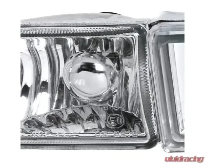 Spec-D H3 Bumper Fog Lights (Chrome Housing/Clear Lens) Volkswagen Golf  | Jetta 1993-1998 - LF-GLF93-TM