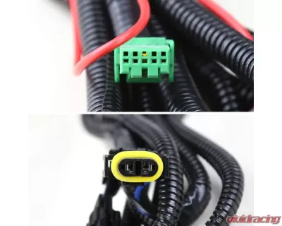 Spec-D 12V/55W H11 Fog Lights Kit (Chrome Housing/Clear Lens) Toyota Highlander 2008-2011 - LF-HLDR08COEM-V2-HZ