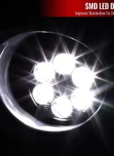 Spec-D 6-LED Fog Lights Kit (Chrome Housing/Clear Lens) Toyota Highlander 2011-2013                                     - LF-HLDR11CLED-HZ - Image 2