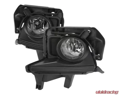 Spec-D H16 Fog Lights Kit (Chrome Housing/Clear Lens) Toyota Highlander 2014-2016 - LF-HLDR15COEM-HZ