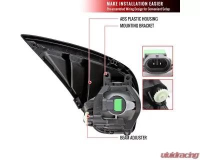 Spec-D Fog Bumper Lights (Chrome Housing/Clear Lens) Toyota Highlander 2020-2021 - LF-HLDR20COEM-DL