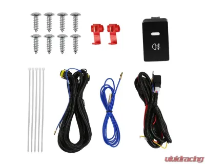 Spec-D H8 Fog Lights Kit w/ Switch & Wiring Harness (Chrome Housing/Clear Lens) Honda HR-V 2016-2018 - LF-HRV16COEM-HZ