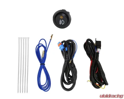 Spec-D 9006 Fog Lights Kit w/ Switch & Wiring Harness (Chrome Housing/Clear Lens) Volkswagen Jetta 2011-2014 - LF-JET114COEM-HZ