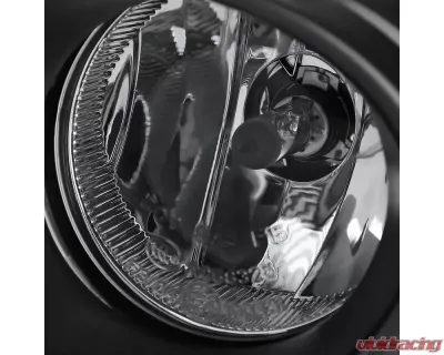 Spec-D H16 Fog Lights Kit w/ Integrated LED Light Strip & Turn Signal Lights (Chrome Housing/Clear Lens) Mitsubishi Outlander 2016-2020 - LF-LAN16CDRL-DL