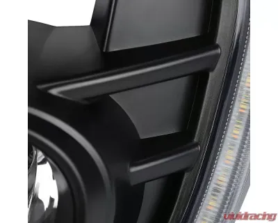 Spec-D H16 Fog Lights Kit w/ Integrated LED Light Strip & Turn Signal Lights (Chrome Housing/Clear Lens) Mitsubishi Outlander 2016-2020 - LF-LAN16CDRL-DL