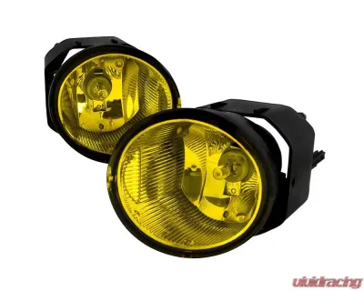 Spec-D H3 Fog Lights Kit (Chrome Housing/Yellow Lens) Nissan 2000-2004 - LF-MAX00AMOEM-HZ