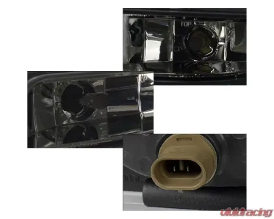 Spec-D 899 Fog Lights Kit (Chrome Housing/Smoke Lens) Ford Mustang 1994-1998 - LF-MST96G-HZ