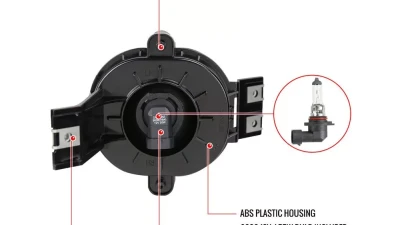 Spec-D 9006 Fog Lights (Chrome Housing/Clear Lens) Dodge Ram 2002-2009                                     - LF-RAM02COEM-V2-HZ - Image 8