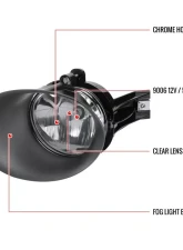 Spec-D 9006 Fog Lights (Chrome Housing/Clear Lens) Dodge Ram 1500 | 2500 | 3500 2002-2009                                     - LF-RAM02COEM-V2-HZ - Image 9