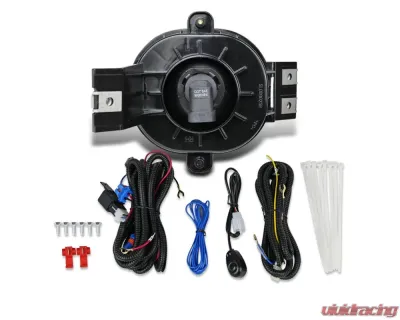 Spec-D 9006 Fog Lights Kit w/ Switch & Wiring Harness (Chrome Housing/Smoke Lens) Dodge Ram | Durango 2002-2009 - LF-RAM02G-HZ