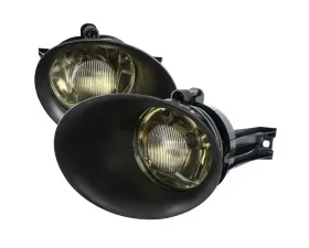 Spec-D 9006 Fog Lights w/ Mounting Brackets (Chrome Housing/Smoke Lens) Dodge Ram 2002-2009