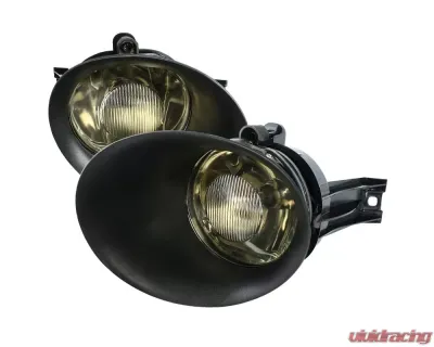 Spec-D 9006 Fog Lights w/ Mounting Brackets (Chrome Housing/Smoke Lens) Dodge Ram 2002-2009 - LF-RAM02GOEM-DL