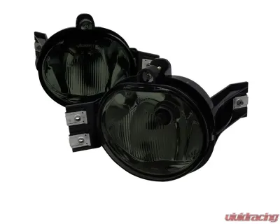Spec-D 9006 Fog Lights w/ Mounting Brackets (Chrome Housing/Smoke Lens) Dodge Ram | Durango 2002-2009 - LF-RAM02GOEM-HZ