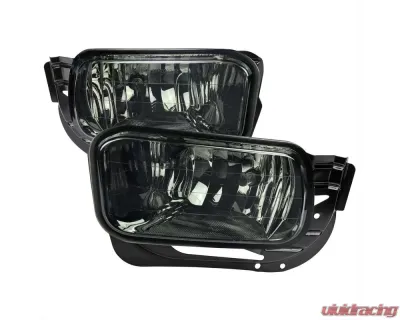 Spec-D H10 Fog Lights (Chrome Housing/Smoked Lens) Dodge Ram 2009-2018 - LF-RAM0915GOEM-V2-HZ