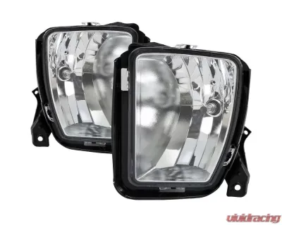 Spec-D 9006 Fog Lights Kit (Chrome Housing/Clear Lens) Dodge Ram 1500 2013-2018 - LF-RAM1315COEM-HZ