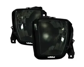 Spec-D 9006 Fog Lights Kit (Chrome Housing/Smoke Lens) Dodge Ram 1500 2013-2018