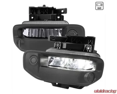 Spec-D LED Fog Lights Kit (Chrome Housing/Smoked Lens) Dodge Ram 1500 2019-2024 - LF-RAM1915GLED-DL