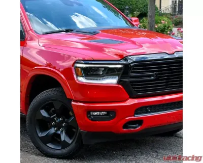 Spec-D LED Fog Lights Kit (Chrome Housing/Smoked Lens) Dodge Ram 1500 2019-2024 - LF-RAM1915GLED-DL