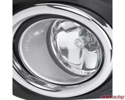 Spec-D H11 Fog Lights Kit w/ Switch & Wiring Harness (Chrome Housing/Clear Lens) Nissan Rogue 2014-2016 - LF-RGE14COEM-HZ