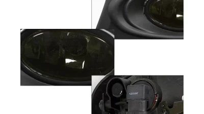 Spec-D H11 Fog Lights Kit (Chrome Housing/Smoked Lens) Acura RSX 2002-2004                                     - LF-RSX02GOEM-RS - Image 2