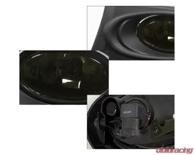 Spec-D H11 Fog Lights Kit (Chrome Housing/Smoked Lens) Acura RSX 2002-2004 - LF-RSX02GOEM-RS